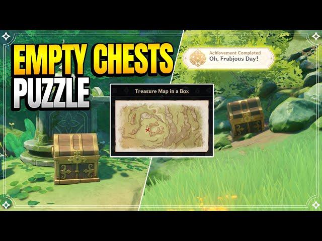 Treasure Map in a Box | Chests with 1 Mora Inside | World Quests & Puzzles |【Genshin Impact】