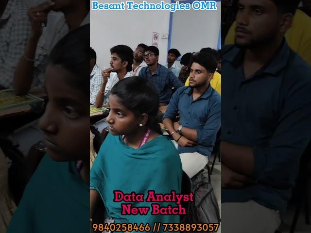 Data Analyst Training at Besant Technologies OMR – Batch Started! | 100% Placement Support | Chennai