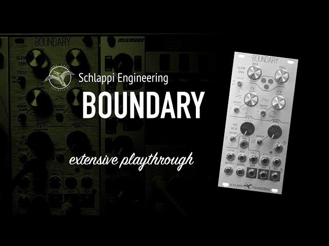 Schlappi Engineering BOUNDARY / unique 4Q VCA and function generator / extensive playthrough