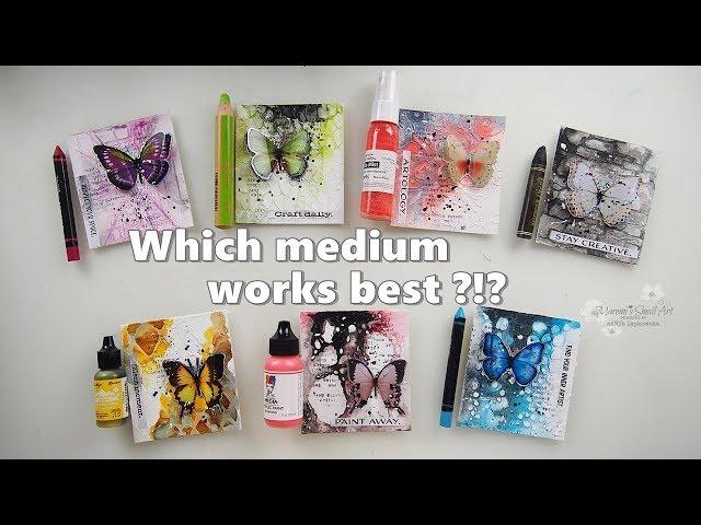 7 Ways 7 Products to colour Mixed Media TEXTURE  Maremi's Small Art 