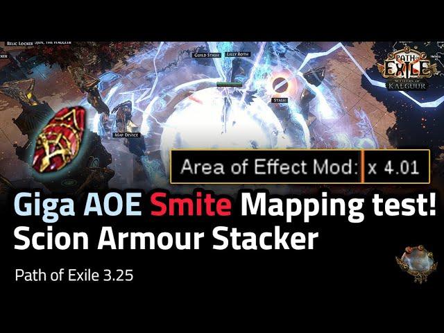 Giga AOE Smite Mapping test! -  Path of Exile 3.25 Settlers of Kalguur