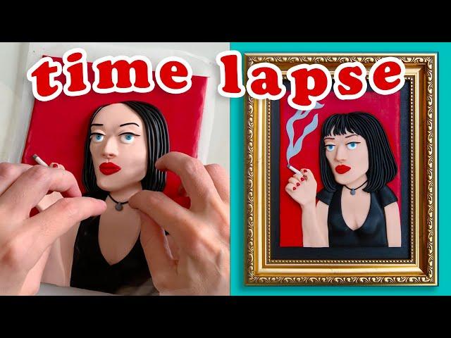 TIME LAPSE: Sculpting Mia Wallace of PULP FICTION with Polymer Clay