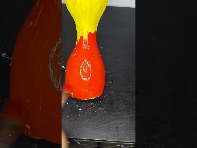 DIY flower pot wallputty craft ideas #sorts #diy #sakshicraft #vairalvideo #trending