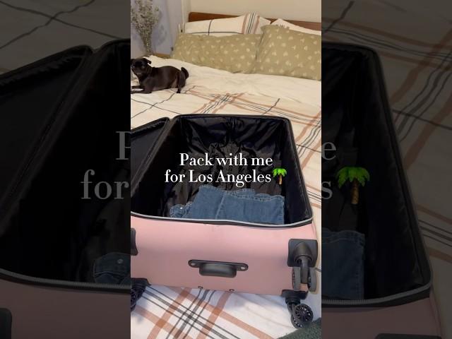 Pack with me for LA️ #packwithme #packing #travelessentials #travel #travelorganizer #traveling