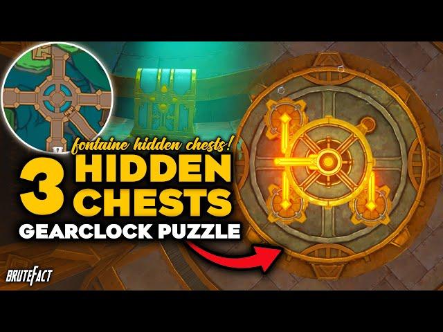 How To Solve Gear Clock Puzzle at Abandoned Production Zone | 3 Hidden Chest | Genshin Impact 4.1