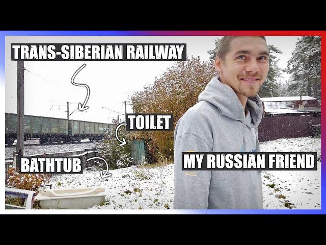 I stayed at my friend's dacha and caught first snow! - Russian Far East trip #8