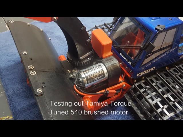 Spyker Workshop 3D Printed Snow Blower Torque Tuned Motor!