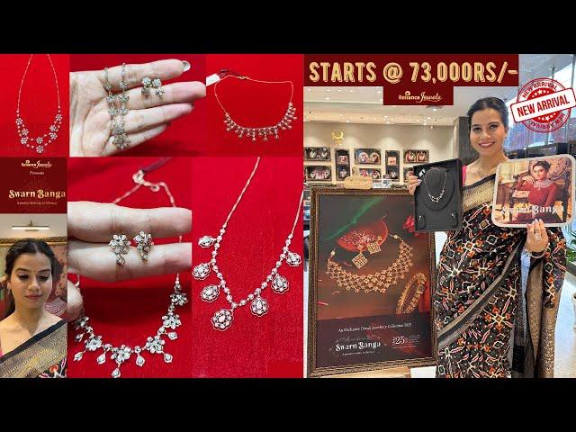 Reliance Jewels Latest  Swarn Banga collection,Diamond necklace sets,up to 25% OFF on making @73krs