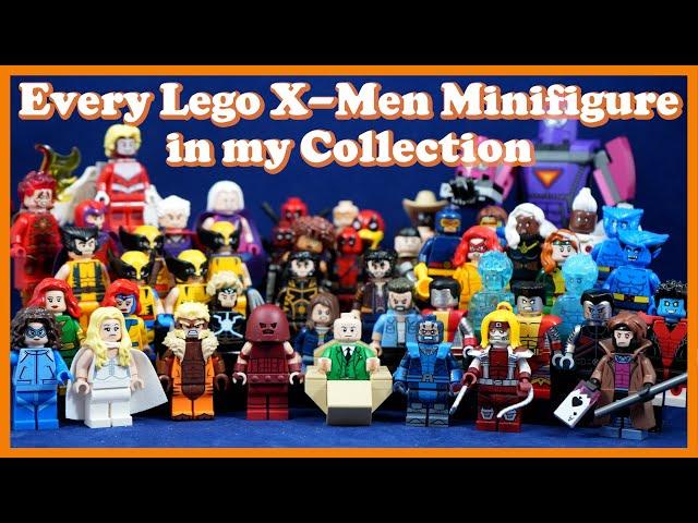 Every Lego X-Men Minifigure in my Collection (Custom Lego X-Men and Official Lego X-Men Minifigs)