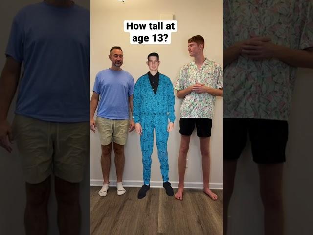 How tall were you at age 13? #tall #shorts