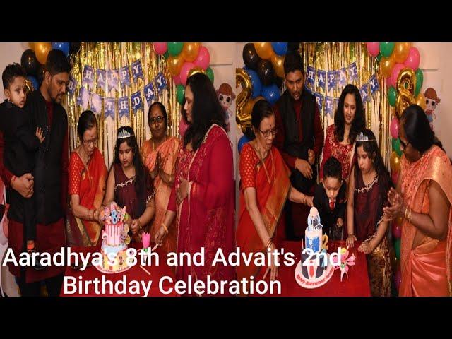 Cinematic view of Advait"s 2nd and Aaradhya"s 8th Birthday Celebration in India