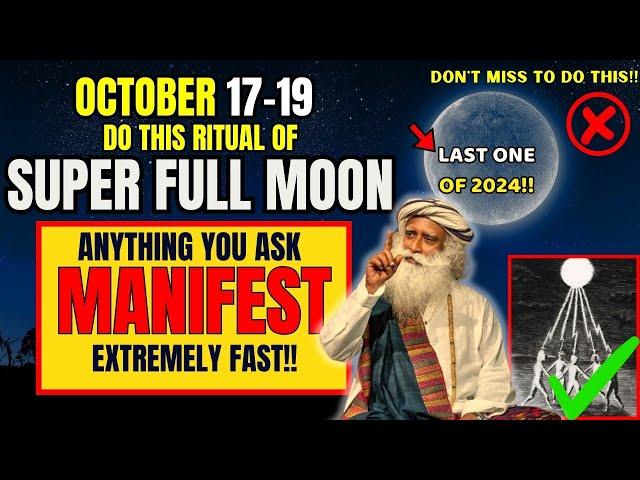  This SECRET October(17-19) Full Moon MANIFESTATION RITUAL Will Bring MIRACLES🪄