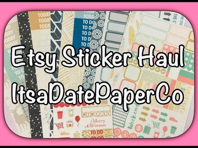 Etsy Sticker Haul\\ft. TheStickerShopCo