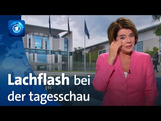 tagesschau: Susanne Daubner lacht