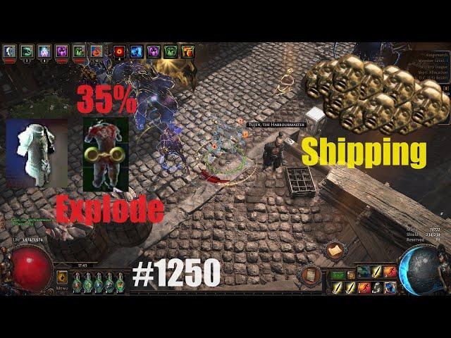 【Path of Exile 3.25】 35% Explode Body & Shipping Strategy - Day 15-23 Build Diary Settlers - 1250