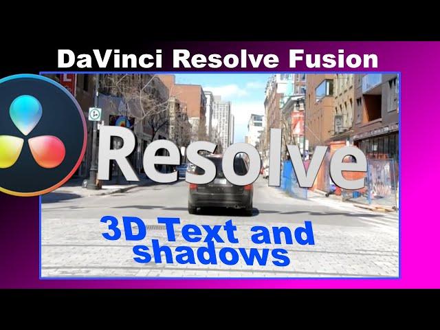 How to create amazing 3d text effects in DaVinci Resolve Fusion