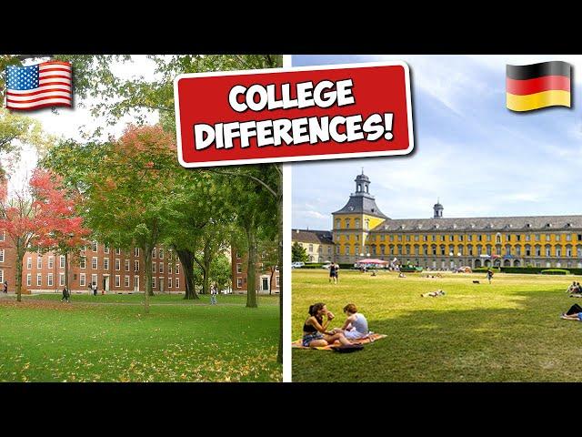 7 College Differences! (Germany vs USA - University Life)