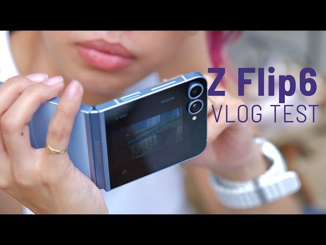 Samsung  Z Flip 6 CAMERA vlog test!