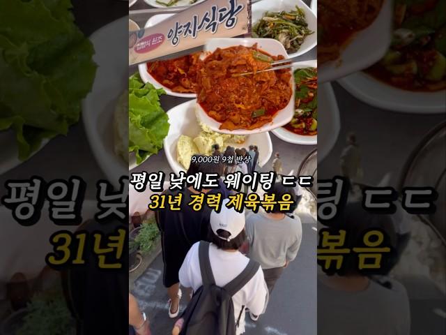 1시간 기다려서 먹은 종로 양지식당 제육볶음 후기