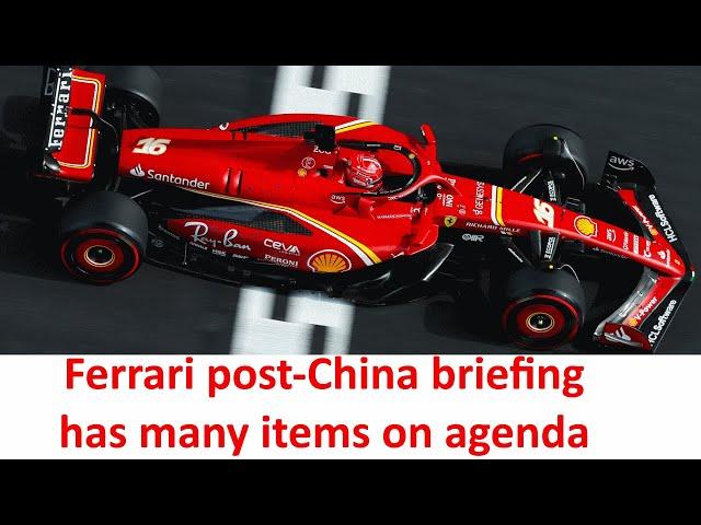 Ferrari studying aftermath of China and will attempt to bring some updates for SF-24 in F1 Miami GP