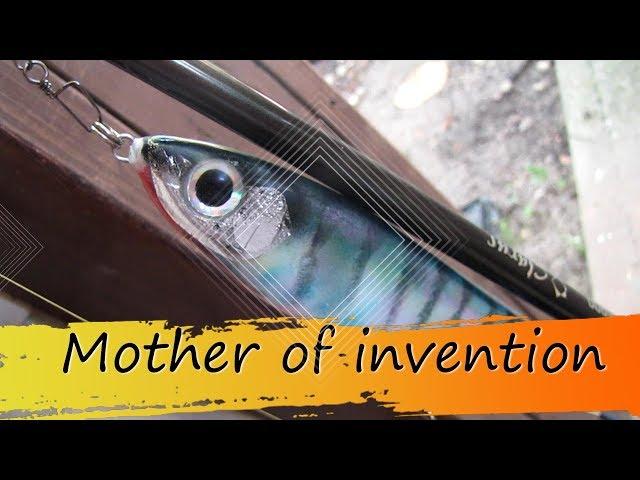 Painting a fishing lure with a sponge