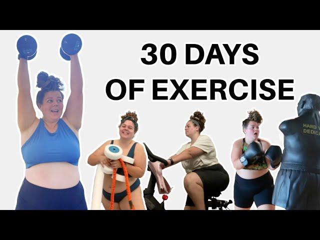 I Tried 30 Days of Exercise