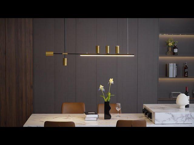 Linear Island Pendant Lamp by Vakkerlight – Sleek Balance for Statement Spaces