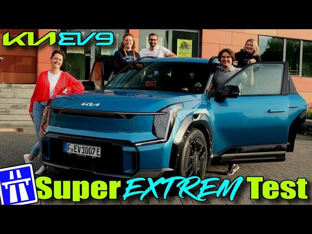 Kia EV9 2024 - AUTOBAHN SUPER EXTREM TEST - GT-line Reichweite WLTP Daten Infos Review deutsch