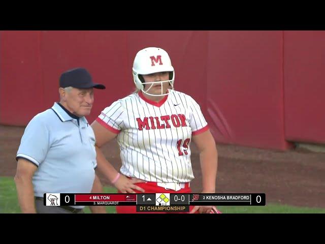 2024 WIAA State Softball Championship Division 1 Milton vs Kenosha Bradford