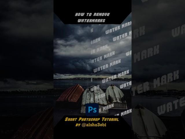 How To Remove Watermark in #photoshop Follow For More Design Tips Follow @alsho3ebi #graphicdesigner