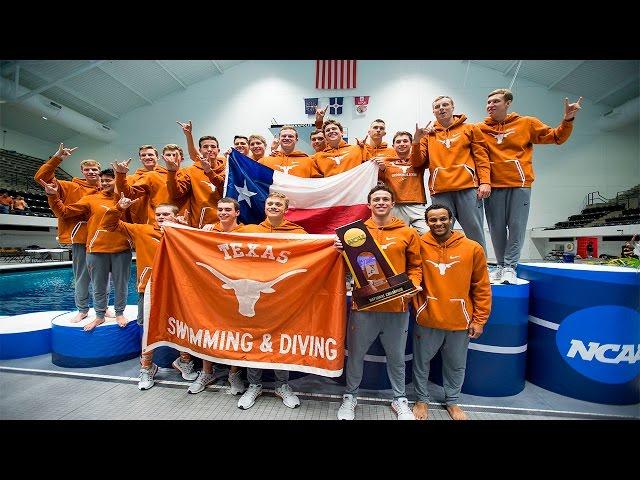 Texas Men's Swimming & Diving Celebrates National Championship [March 25, 2017]