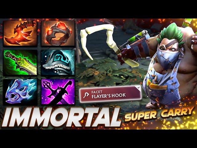 Pudge Immortal Super Carry - Dota 2 Pro Gameplay [Watch & Learn]