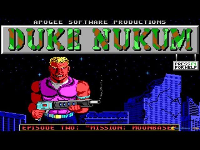 Duke Nukem: Episode 2 - Mission: Moonbase gameplay (PC Game, 1991)