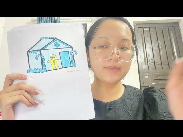 Share how to color a cute house drawing