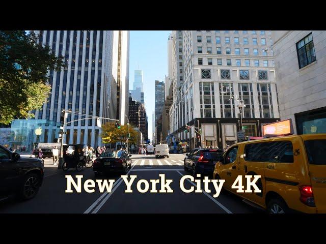 Fifth Avenue to Downtown | Drive NYC 4K