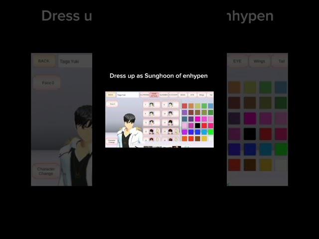 dress up as Sunghoon #enhypensunghoon #parksunghoon #enhypen #sakuraschoolsimulator #sakura #biteme