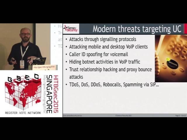 #HITBGSEC2015 - Fatih Ozavci - VoIP Wars: Destroying Jar Jar Lync