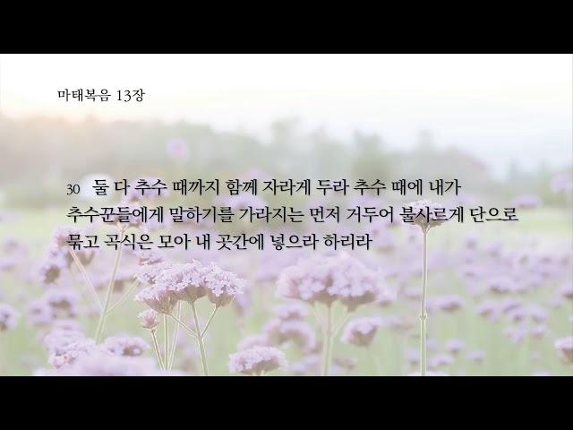 2020 옥인교회 한달 신약통독, 마태복음 12장-20장