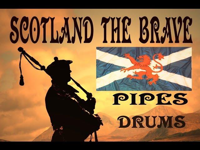 ️SCOTLAND  THE   BRAVE ️ PIPES & DRUMS ( HD )️