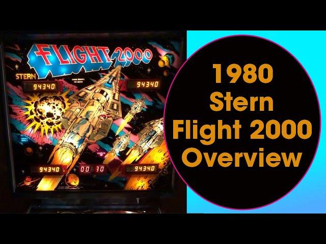 1980 Stern Pinball Flight 2000 Overview #Stern #Pinball #Flight200 #F2K #MGC #MidwestGamingClassic