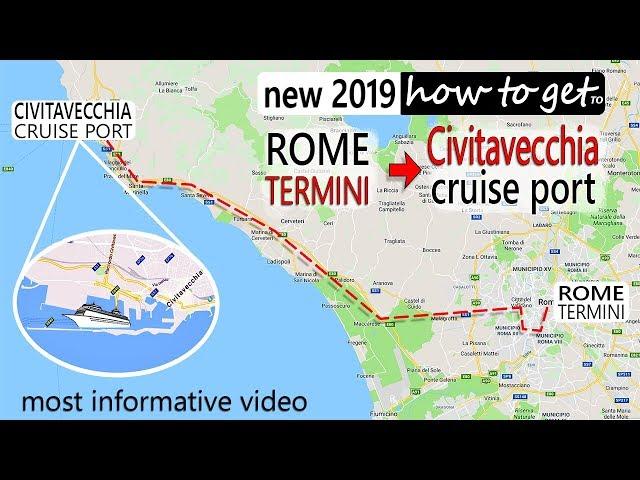 (how to) Rome to Civitavecchia cruise port @CruiseTravelVideos