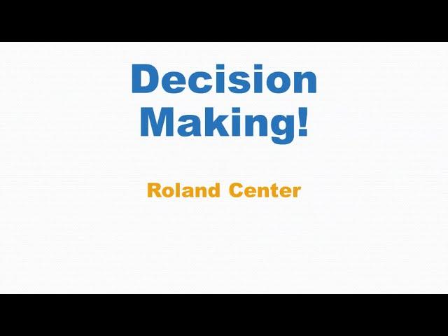 Decision Making!