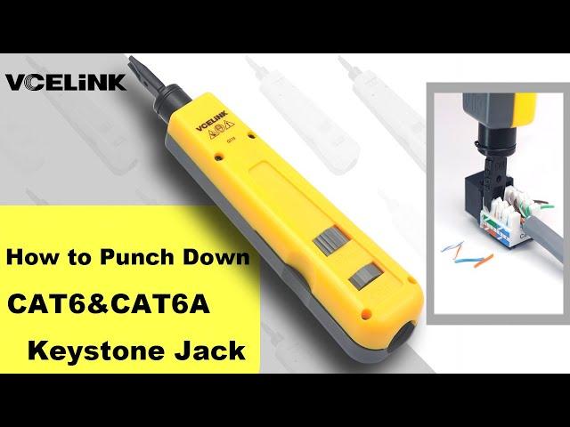 How to Punch Down a RJ45 Cat6 Keystone Jack VCELINK