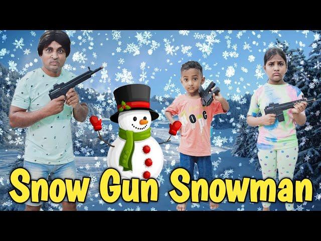 Snow Gun Snowman ️ | comedy video | funny video | Prabhu sarala lifestyle