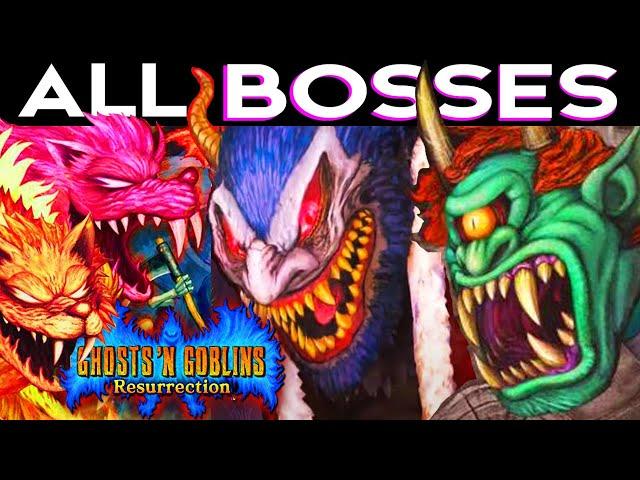 Ghosts 'n Goblins Resurrection ALL BOSSES / ALL BOSS BATTLES + Ending