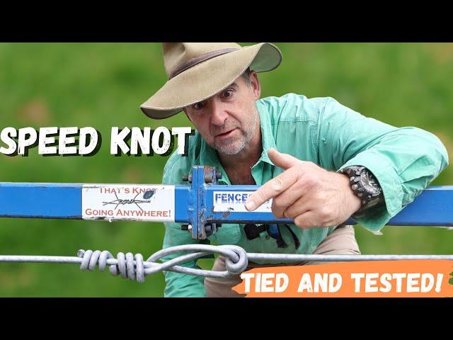 Best Fencing Knot? Speed Knot Strength Tested!