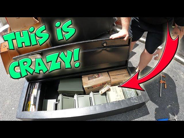 WE FOUND SO MUCH AMMUNITION IN ANOTHER SAFE FROM THIS ABANDONED STORAGE LOCKER!