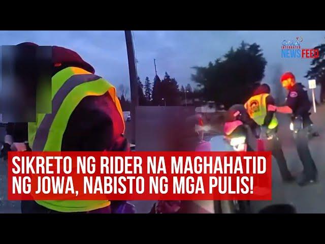 Sikreto ng rider na maghahatid ng jowa, nabisto ng mga pulis! | GMA Integrated Newsfeed