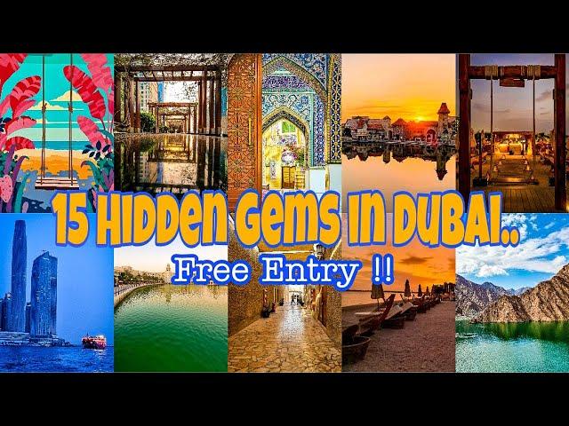 Top 15 Hidden Spots in Dubai | Free Entry | Travel Guide #dubai #freeentryplaces #hiddenspots