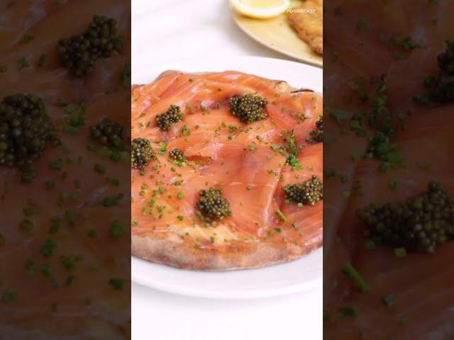 Wolfgang Puck's Famous Smoke Salmon Pizza | #Shorts